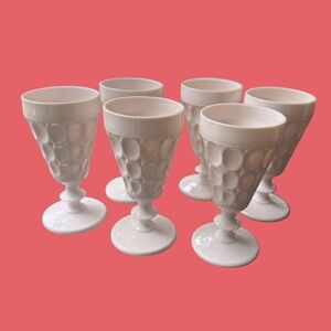 Elegant MCM Jeanette Shell Pink Goblet - Set of 6